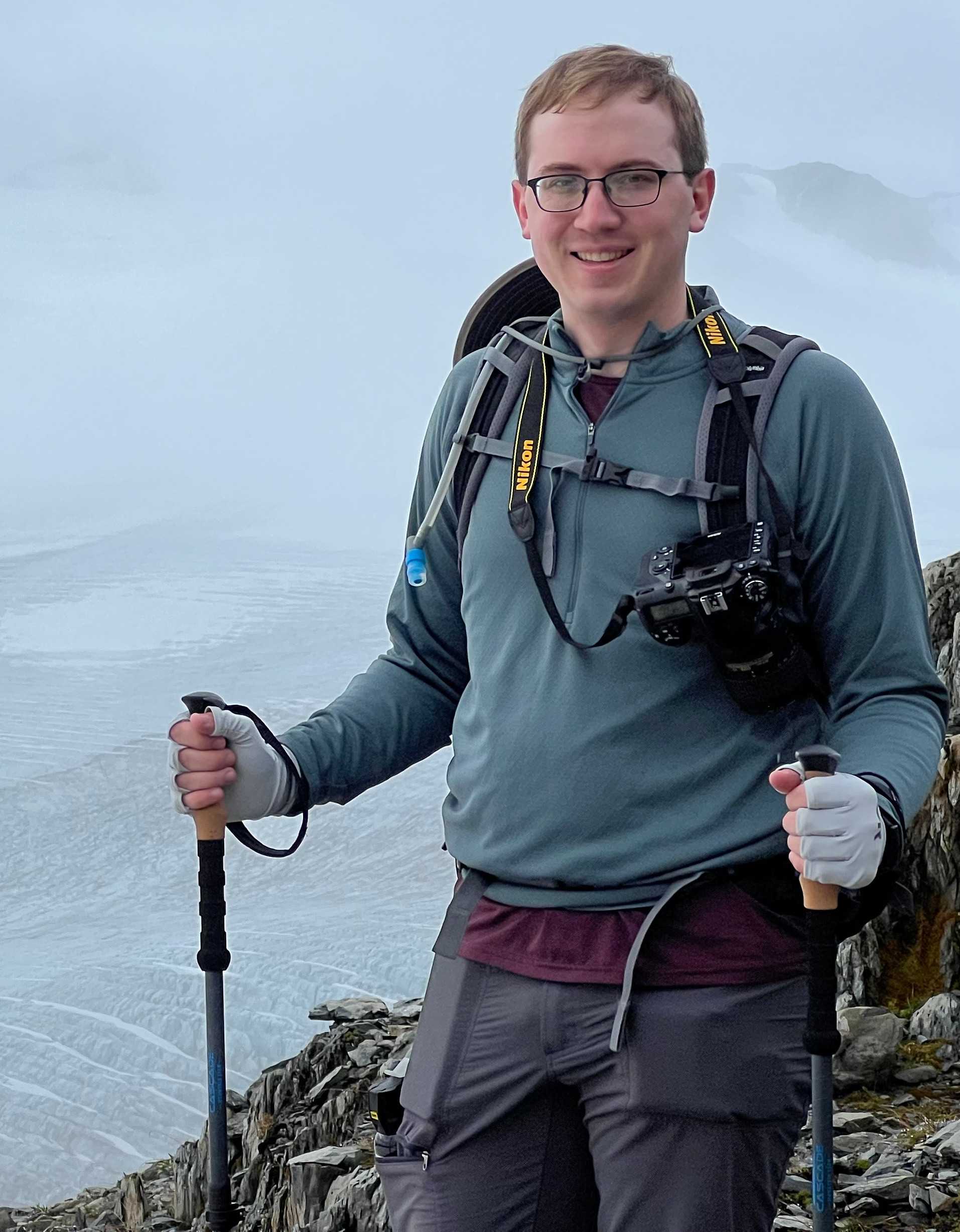 Me above the Harding Icefield in Alaska